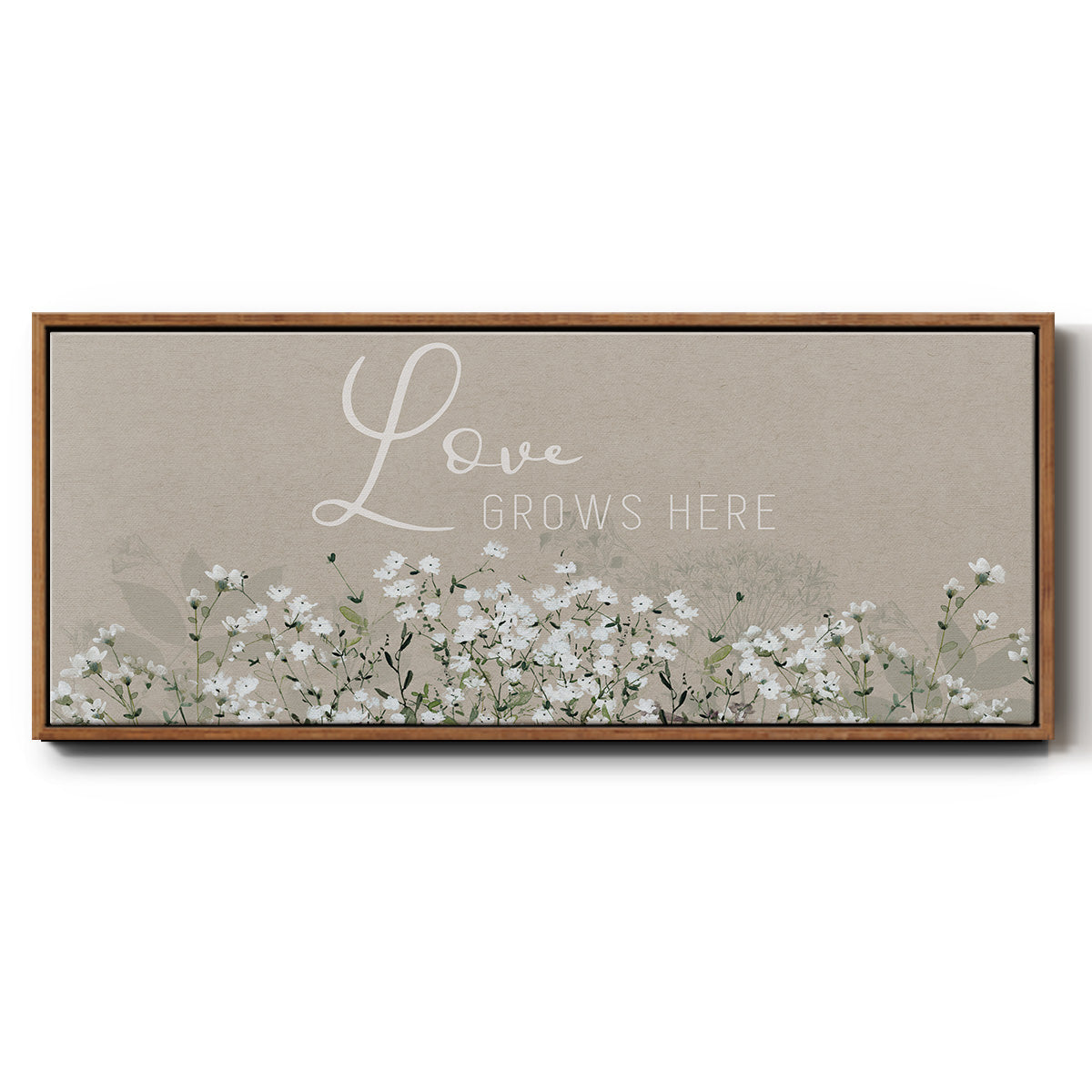 Bouquet of Love - Floater Framed Canvas Print