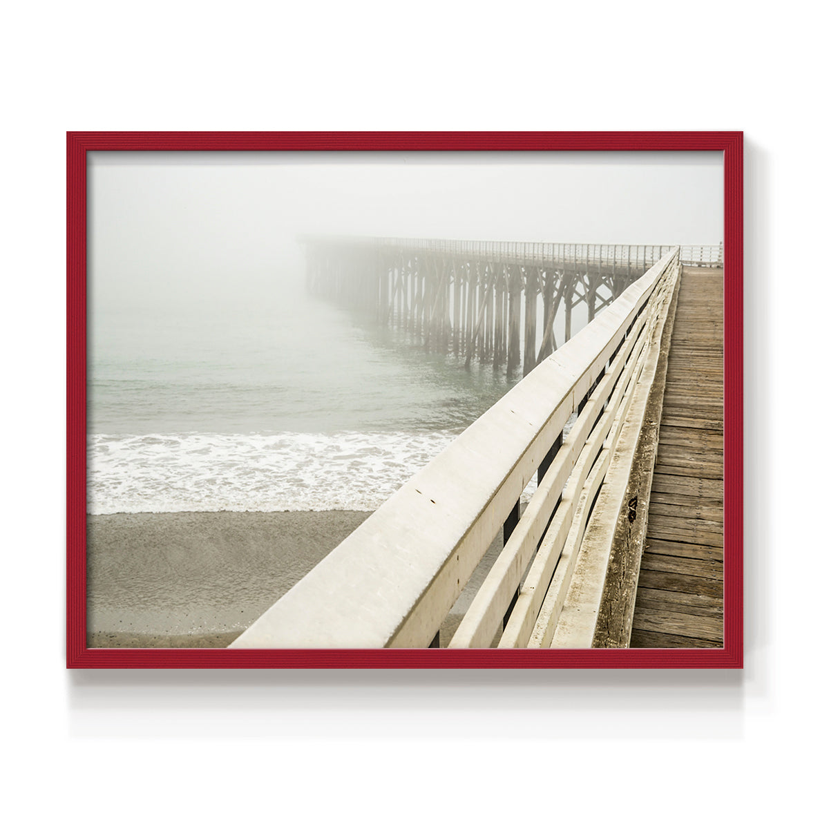 San Simeon Wharf - Restickable Framed Art Print