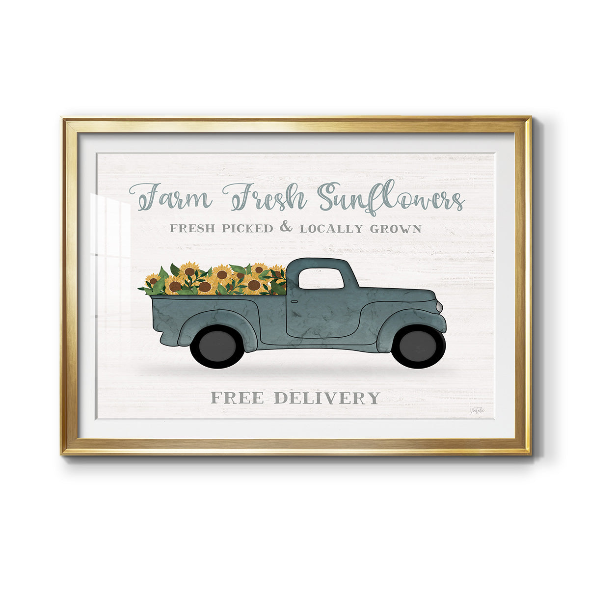 Farmers Market Truck Premium Framed Print - Ready to Hang