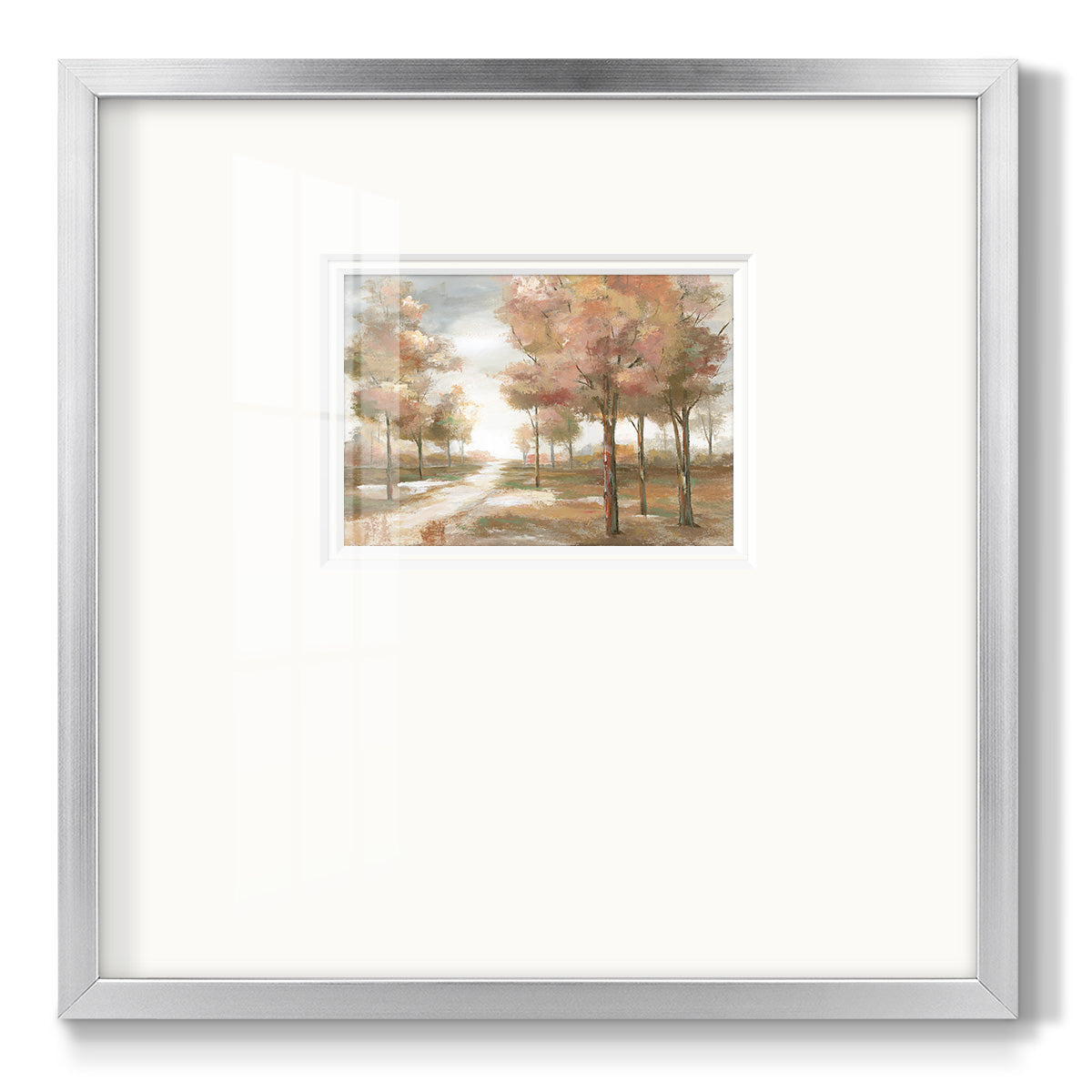 Pastel Park - Double Matboard Framed Print