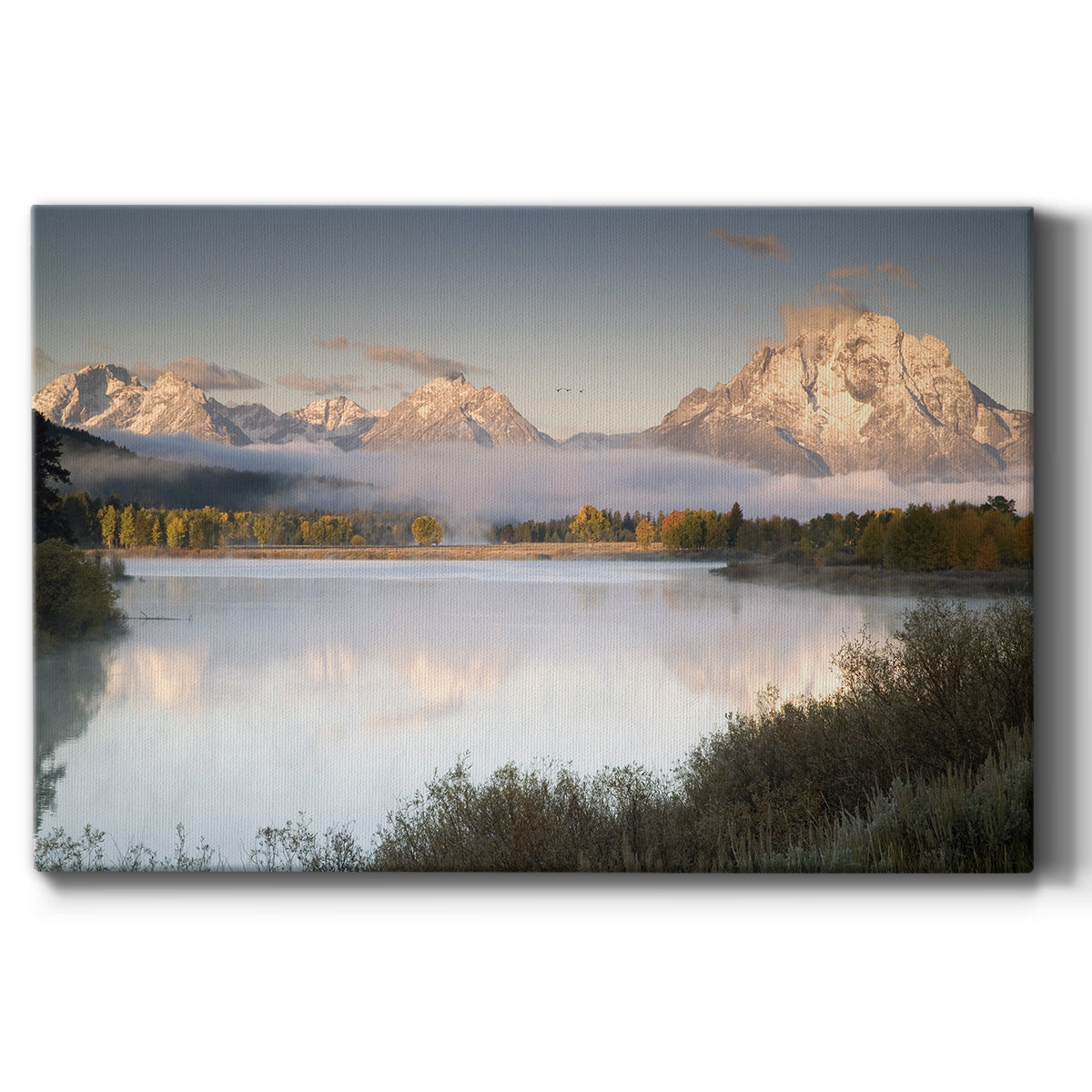 Snake River Fog Premium Gallery Wrapped Canvas - Ready to Hang