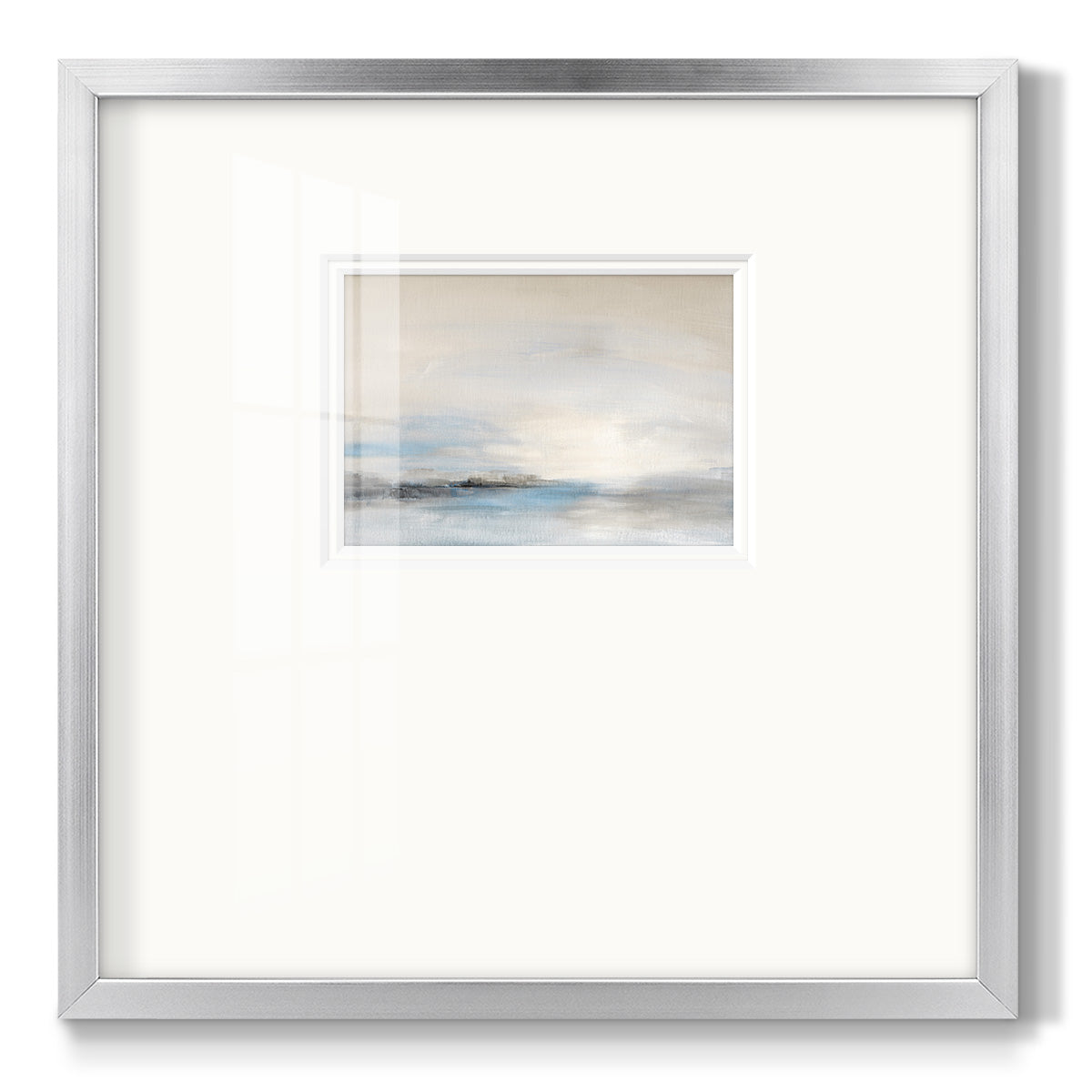 Soft Distance - Double Matboard Framed Print