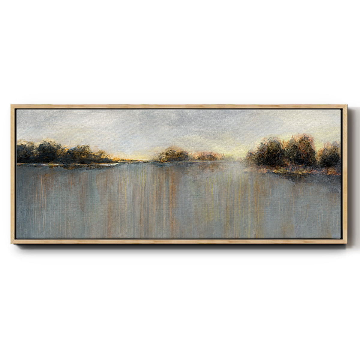 Rain at Dawn - Floater Framed Canvas Print