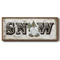 Winter Wonderland Friend Snow - Floater Framed Canvas Print