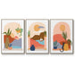 Palm Frond Flow I - Floater Framed Canvas Set