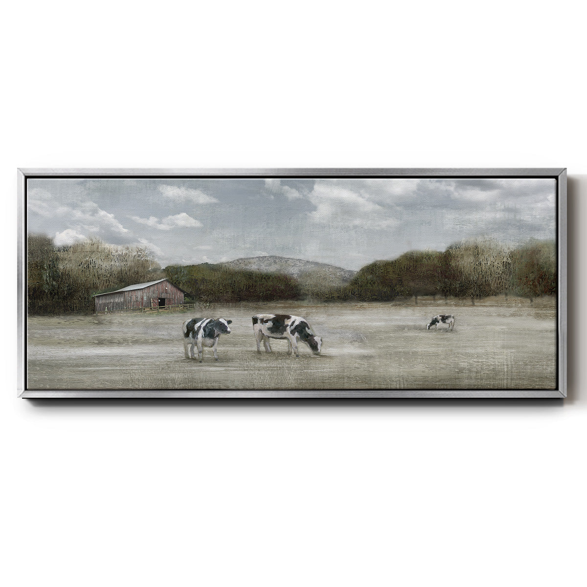 Country Satisfaction - Floater Framed Canvas Print
