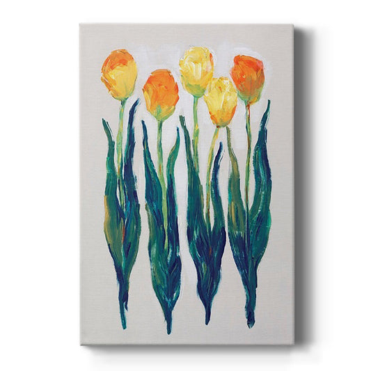 Tulips in a Row I - Canvas Art Print