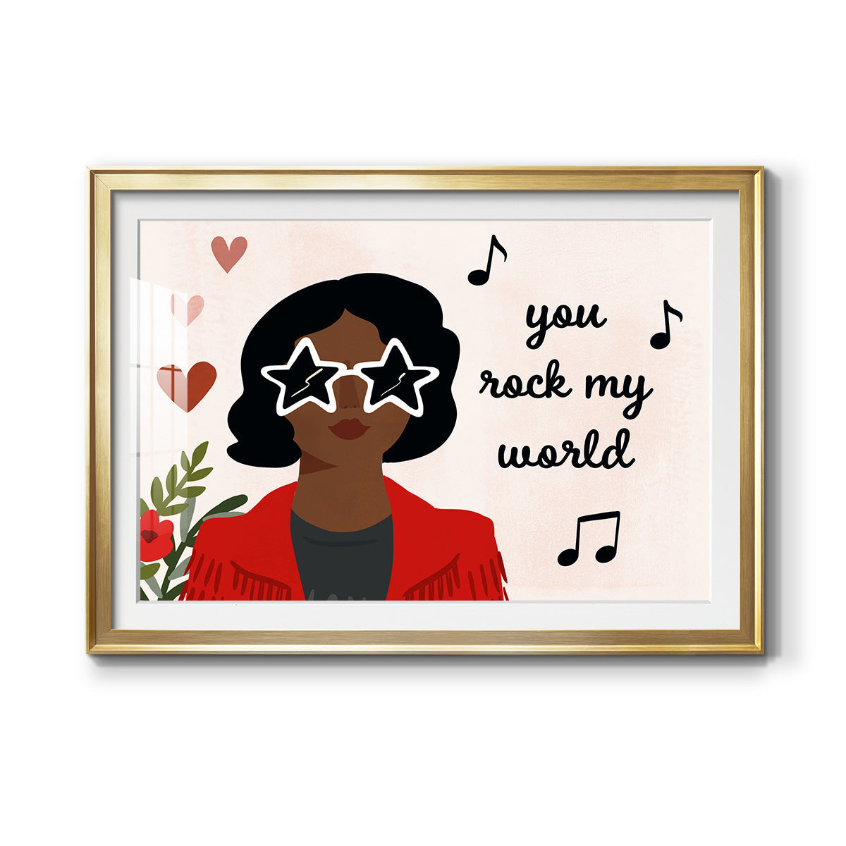 Darling Valentine Collection A Premium Framed Print - Ready to Hang