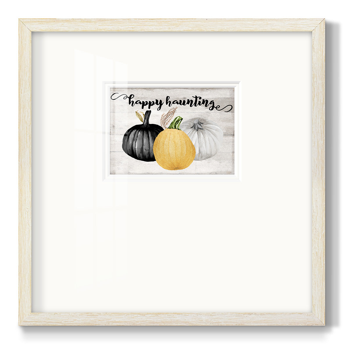 Happy Haunting Premium Framed Print Double Matboard