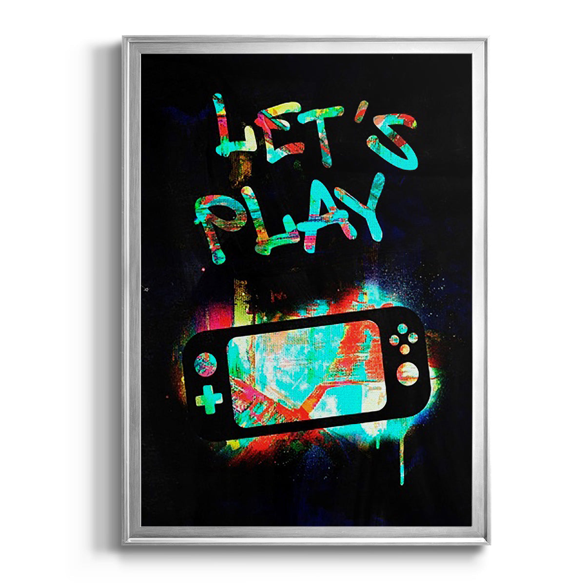 Gamer Tag III - Modern Framed Canvas Print