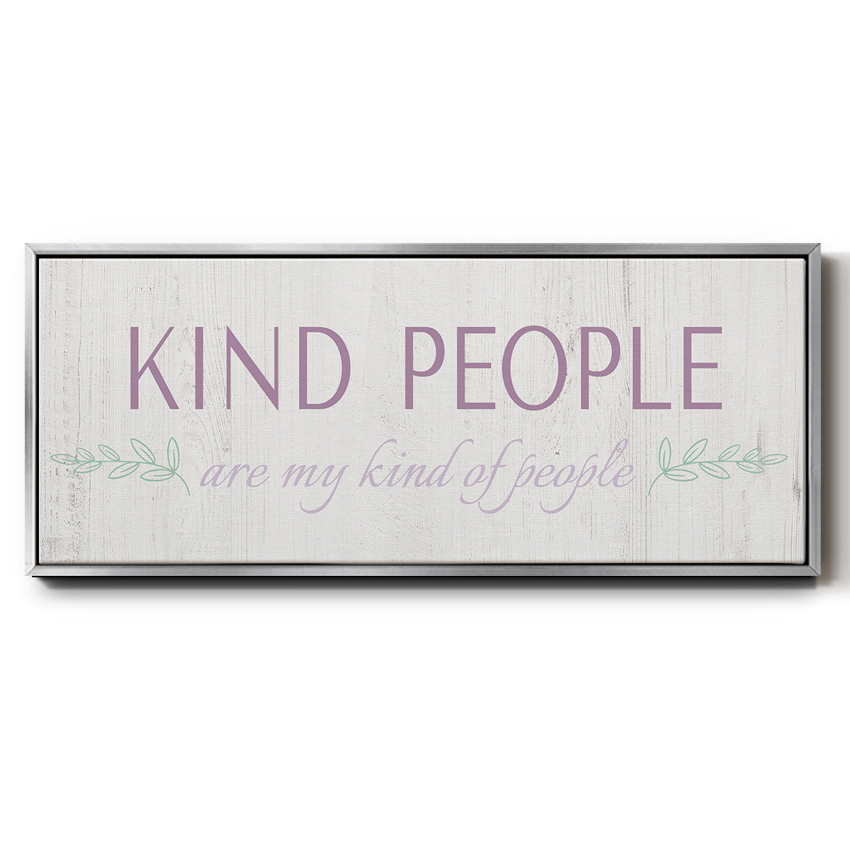 Kind People - Floater Framed Canvas Print