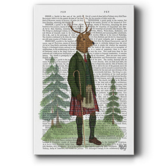 Scottish Deer Alistair McStag, Full, Book Print - Gallery Wrapped Canvas