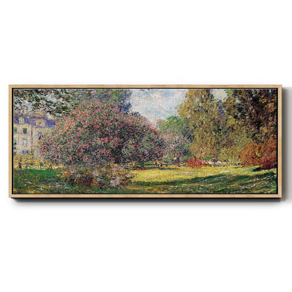 The Park - Floater Framed Canvas Print