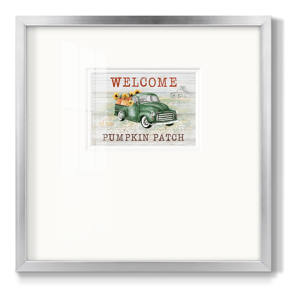 Pumpkin Patch Premium Framed Print Double Matboard