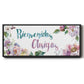 Bienvenidos Amigos - Floater Framed Canvas Print