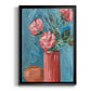 Rosa Blooms II - Modern Framed Canvas Print