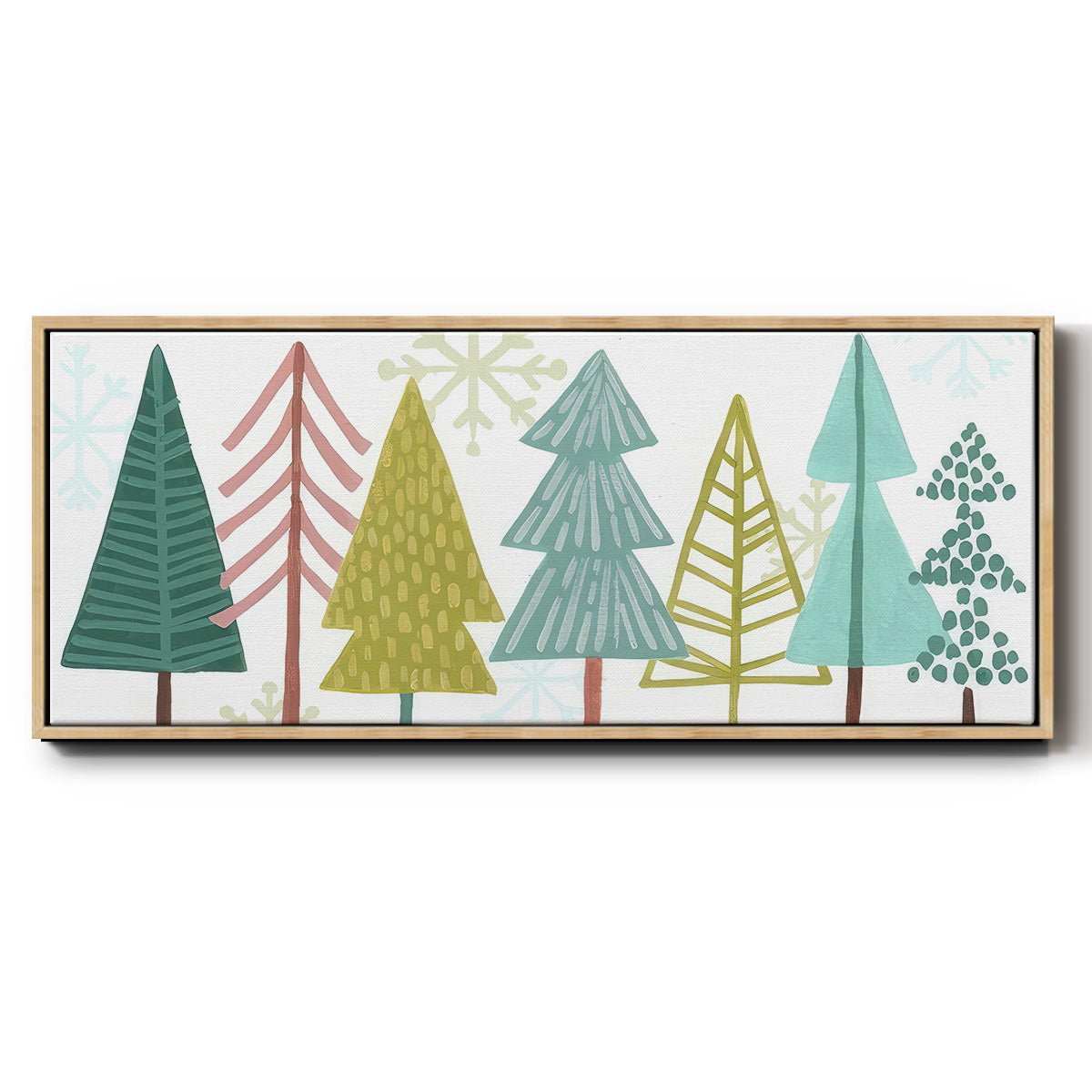 Modern Holiday Collection D - Floater Framed Canvas Print