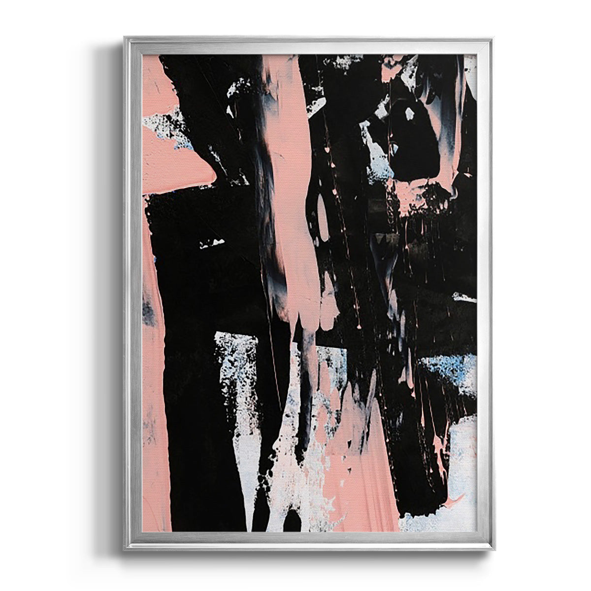 Black & Blush I - Modern Framed Canvas Print