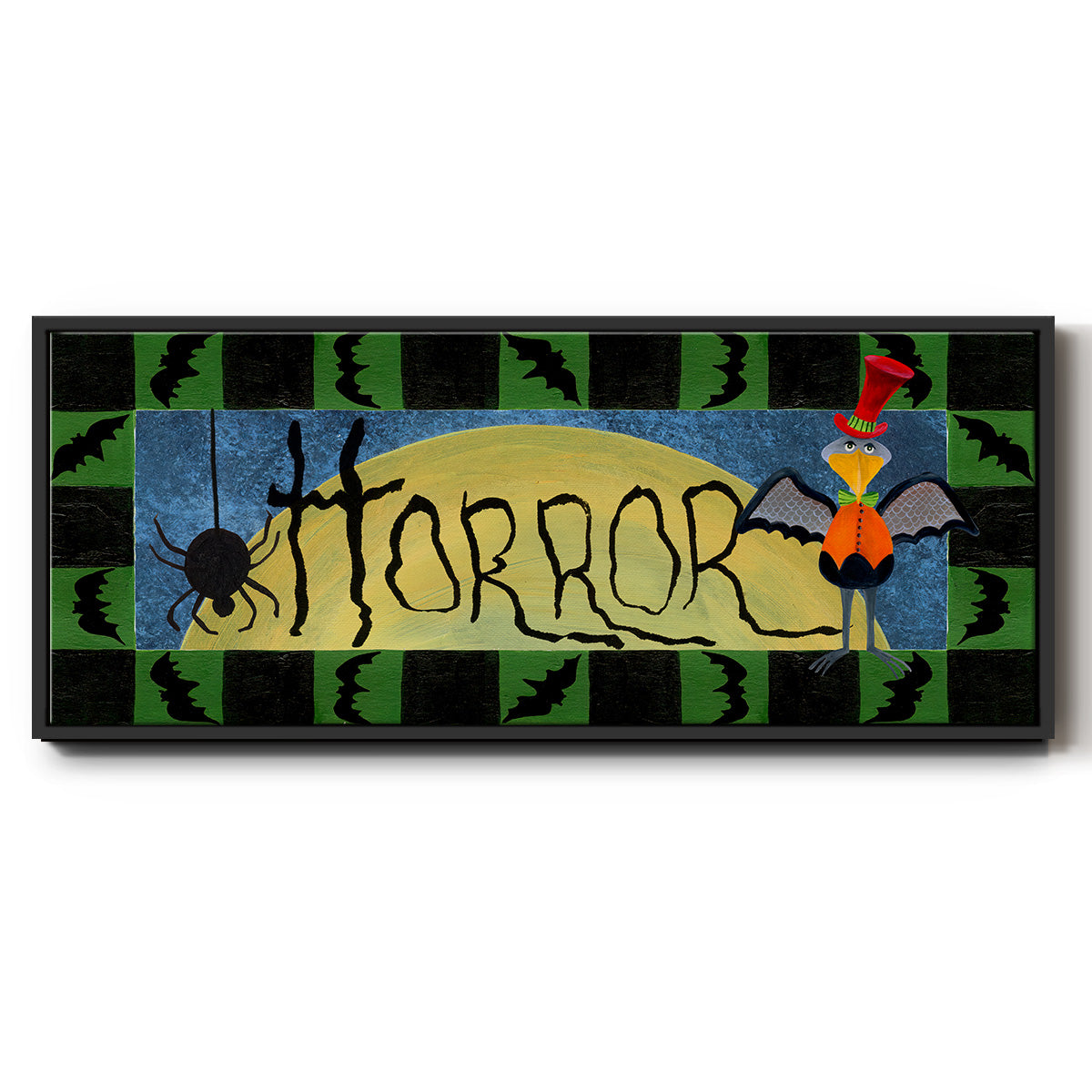 Halloween Trick or Treaters Collection D - Floater Framed Canvas Print