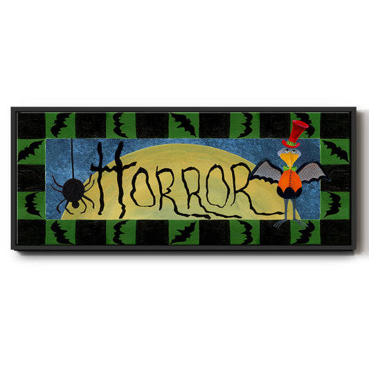 Halloween Trick or Treaters Collection D - Floater Framed Canvas Print
