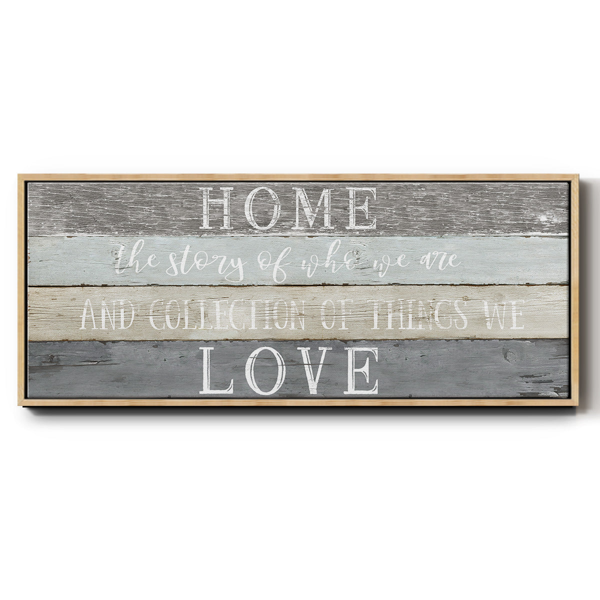 Home Love - Floater Framed Canvas Print