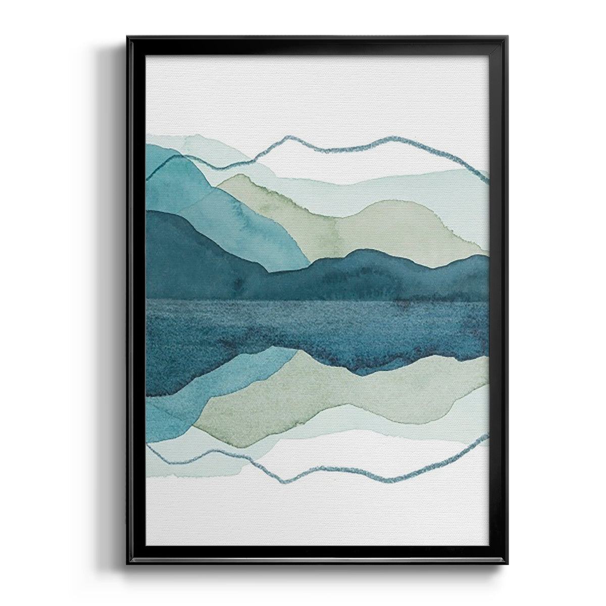 Icicle Range I - Modern Framed Canvas Print