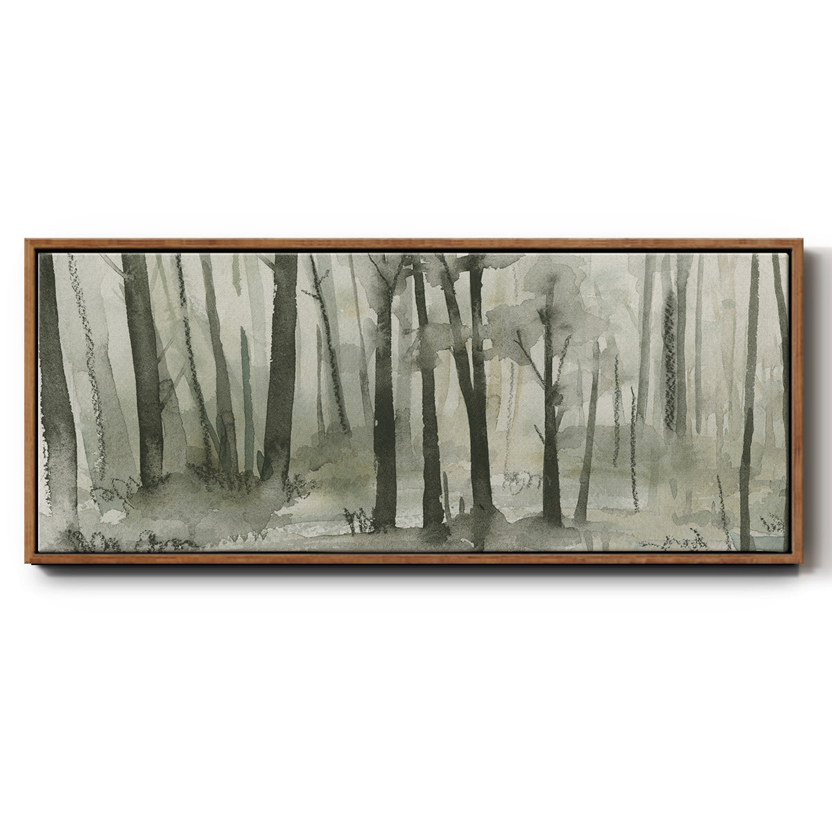Into the Woods I - Floater Framed Canvas Print