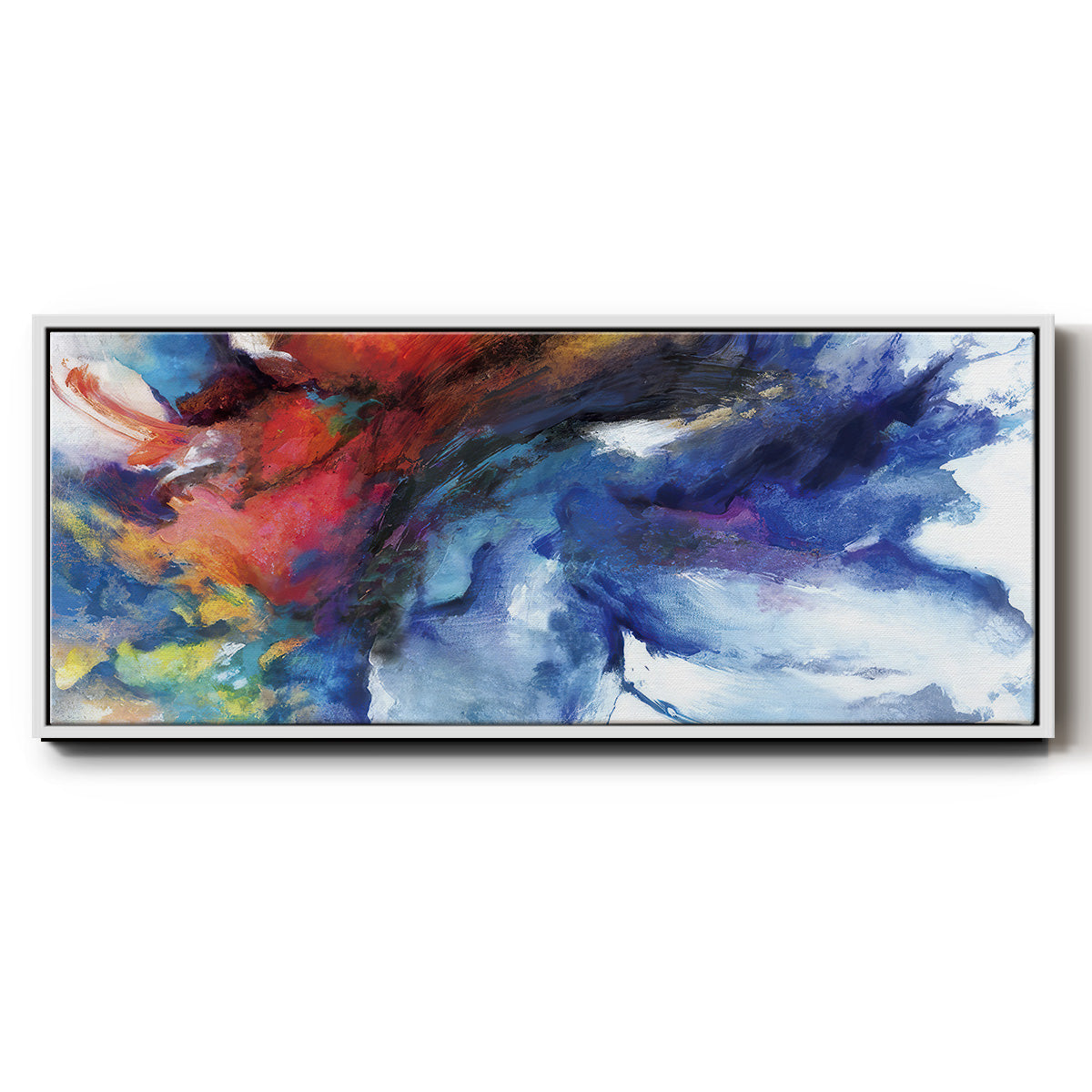 Color Burst  - Floater Framed Canvas Print