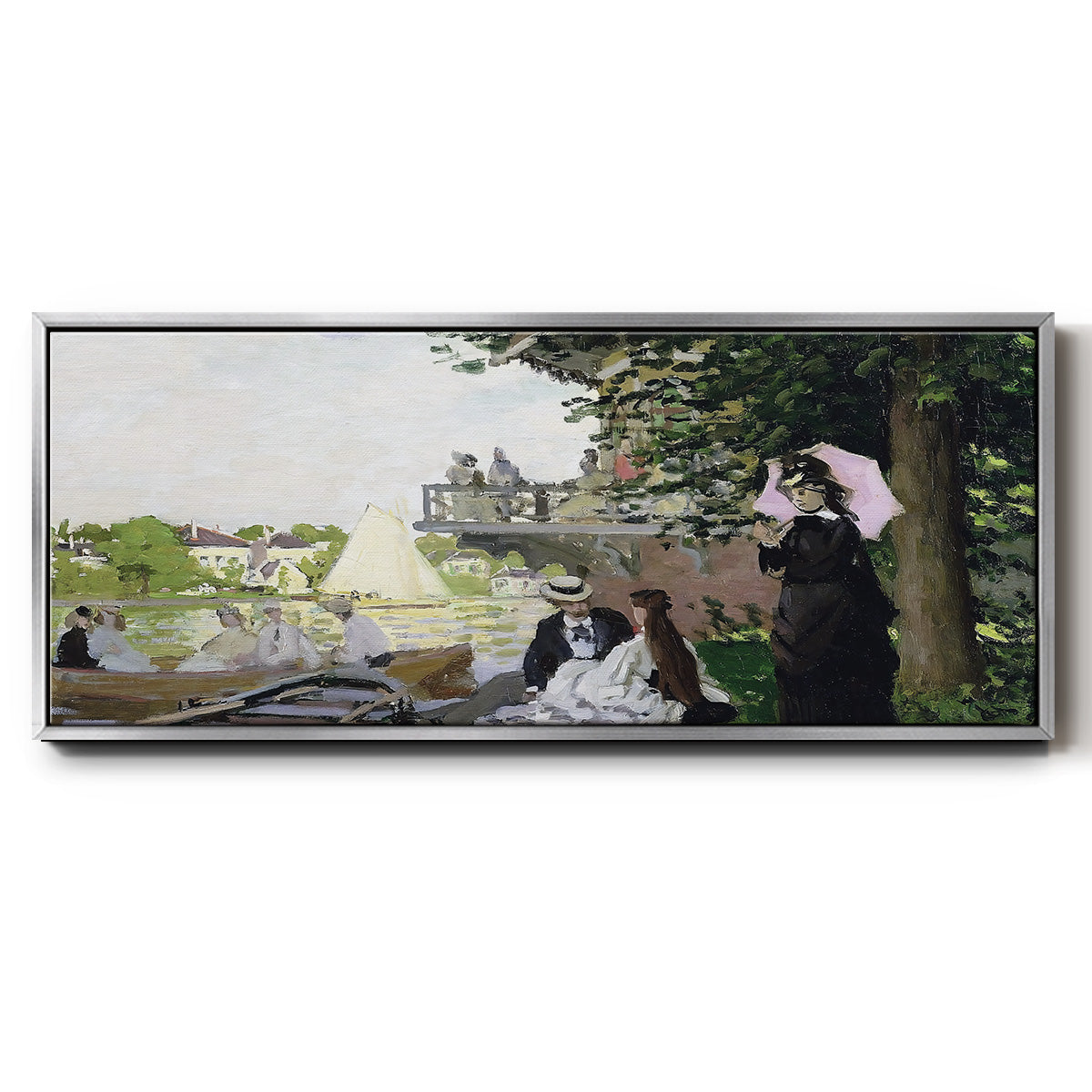 Garden House on the Zaan, Zaandam, 1871 - Floater Framed Canvas Print