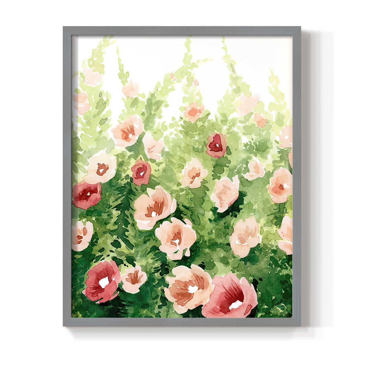 Sunlit Flora I - Restickable Framed Art Print