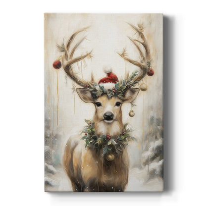 Midnight of Golden Yule - Canvas Art Print