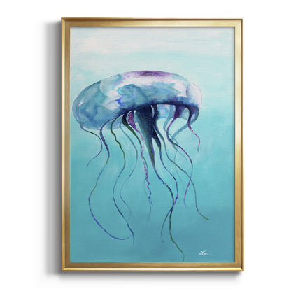 Jelly Fish - Modern Framed Canvas Print