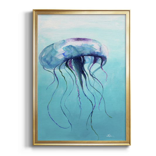 Jelly Fish - Modern Framed Canvas Print