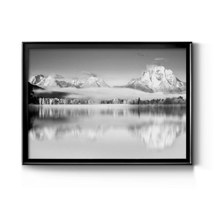 Peak Reflection - Modern Framed Canvas Print