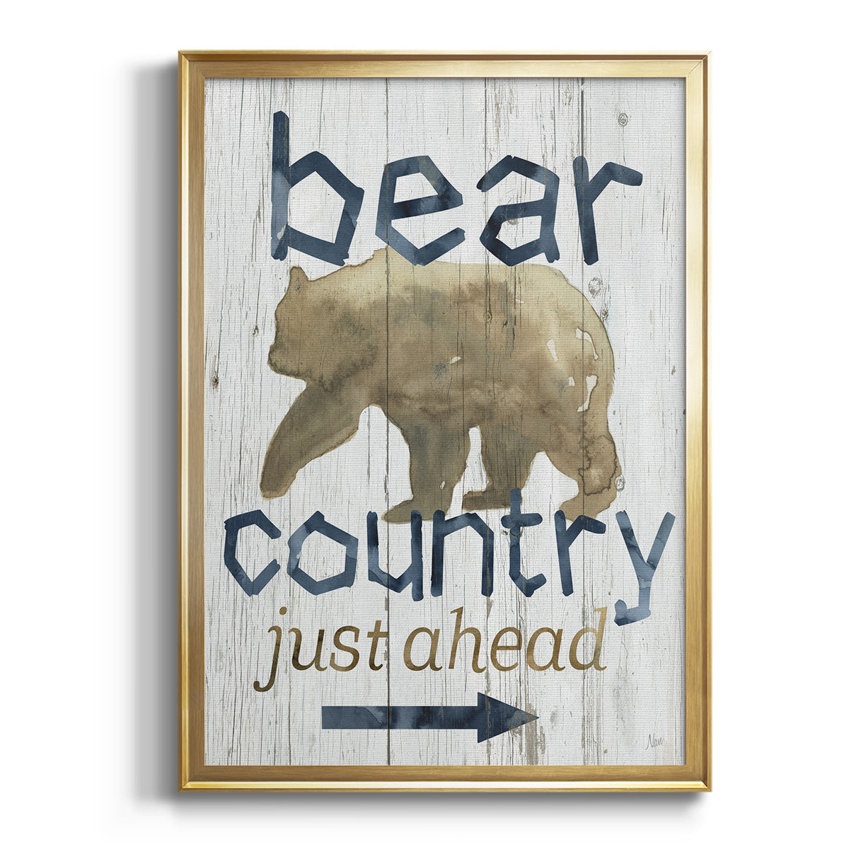 Bear Country - Modern Framed Canvas Print