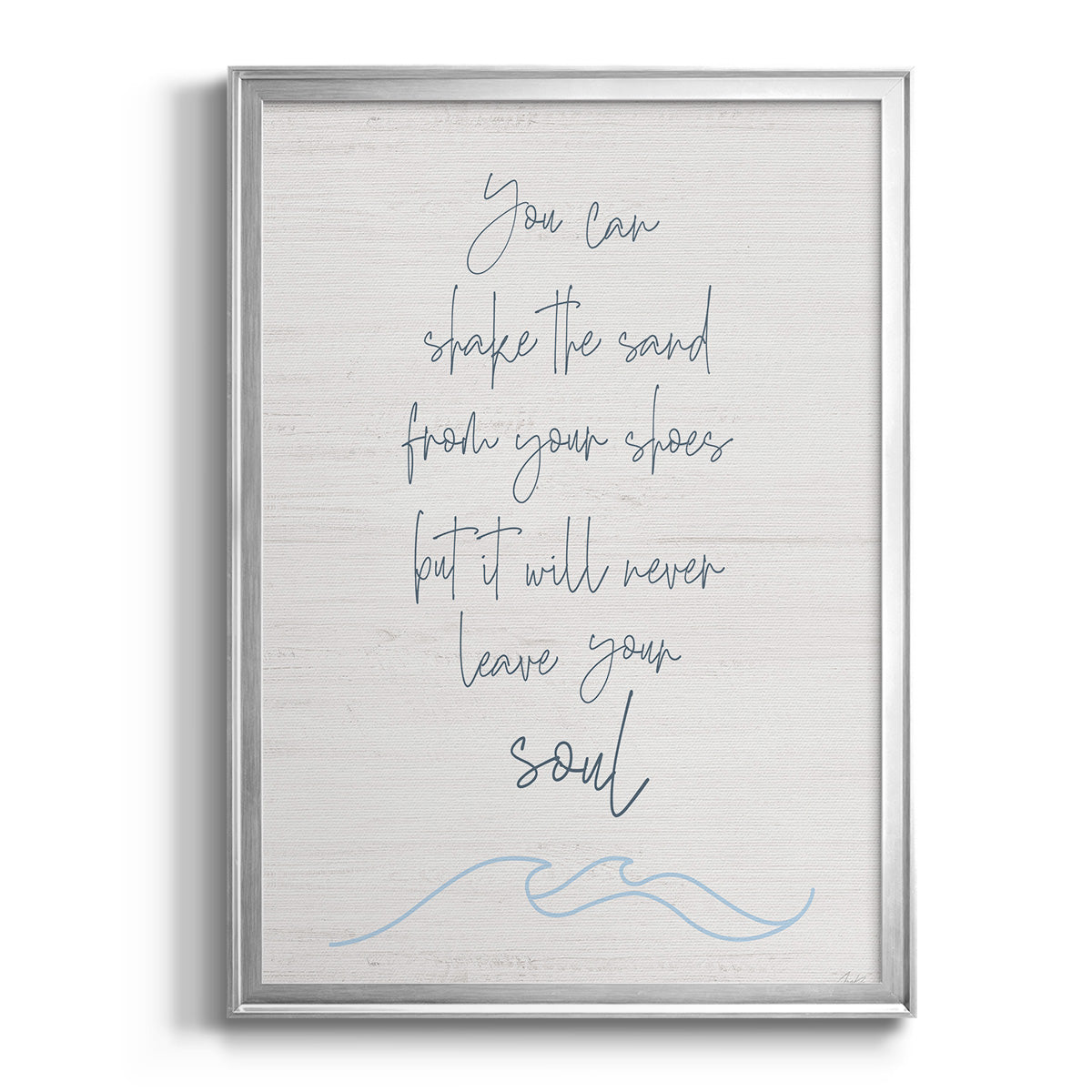 Shake the Sand - Modern Framed Canvas Print