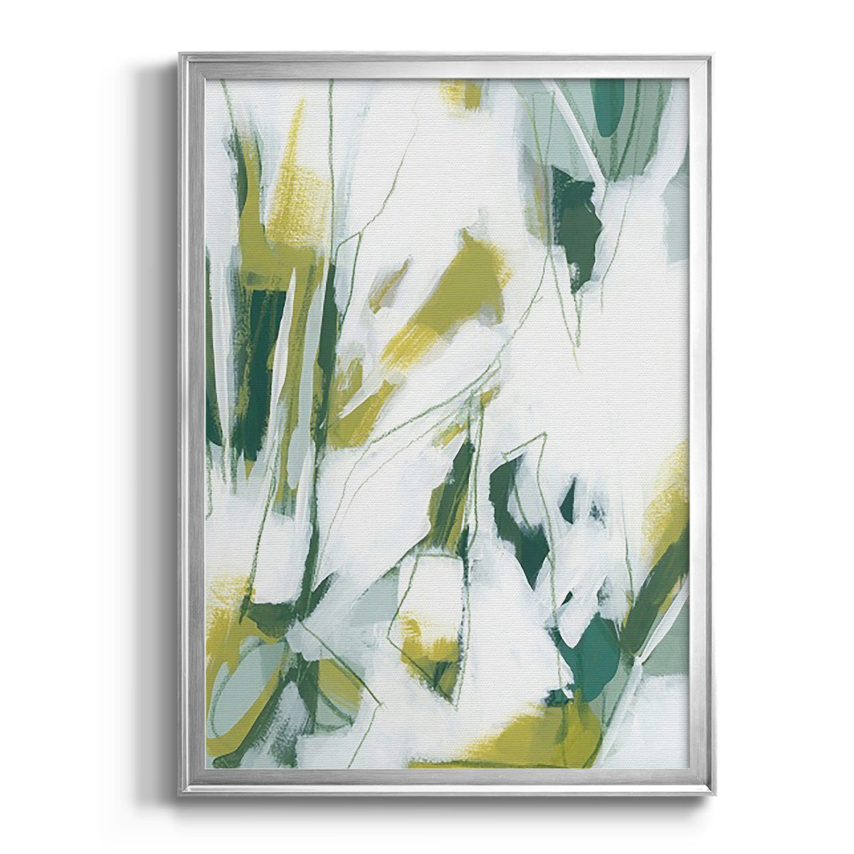 Emerald Ice IV - Modern Framed Canvas Print