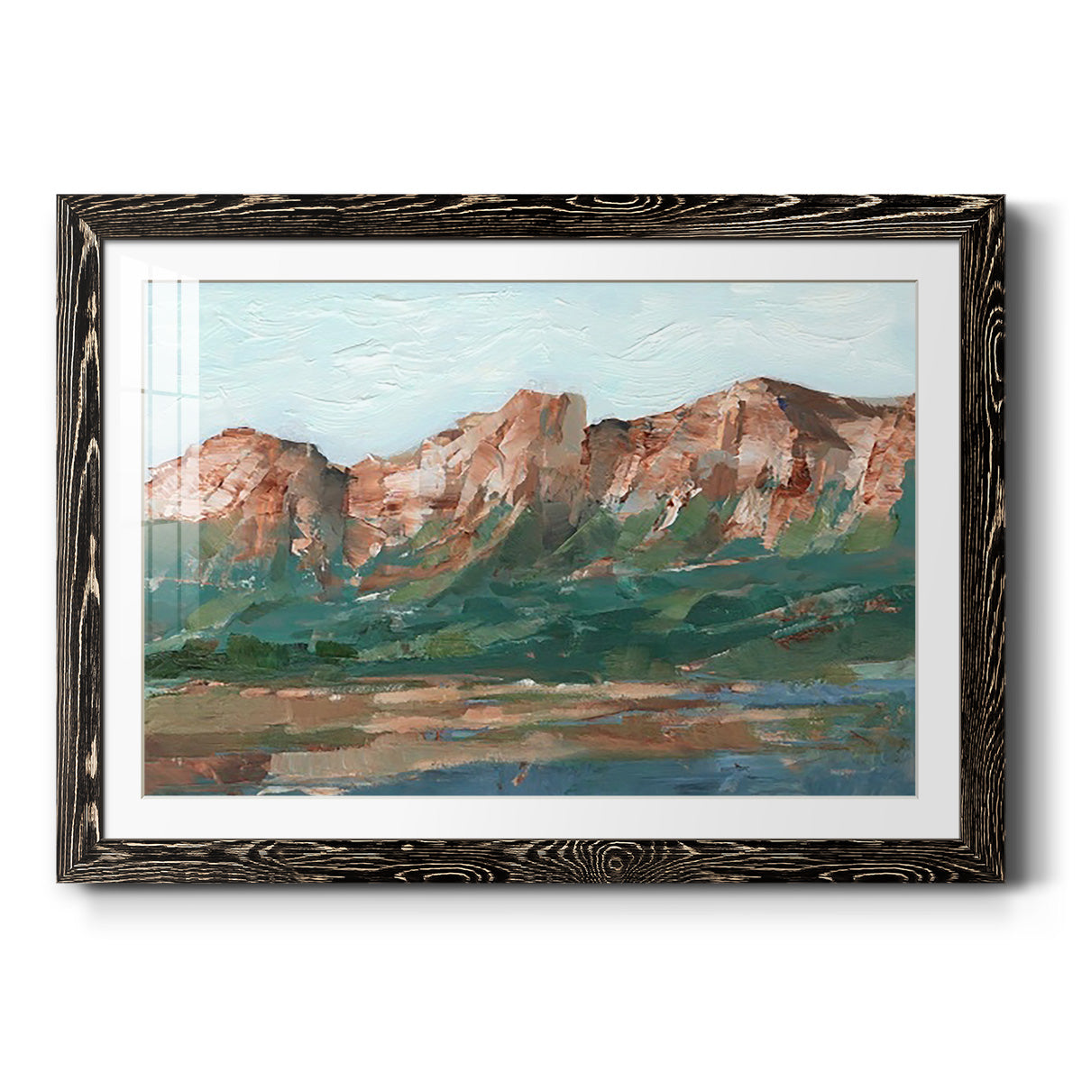 Heading West I - Barnwood Framed Art Print