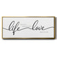 Life Takes You Love Brings You - Floater Framed Canvas Print