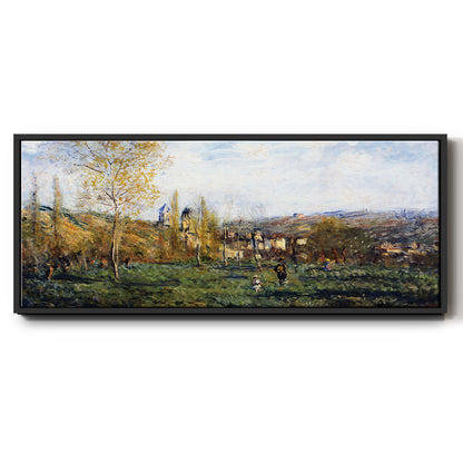 Springtime in Vétheuil, 1880 - Floater Framed Canvas Print