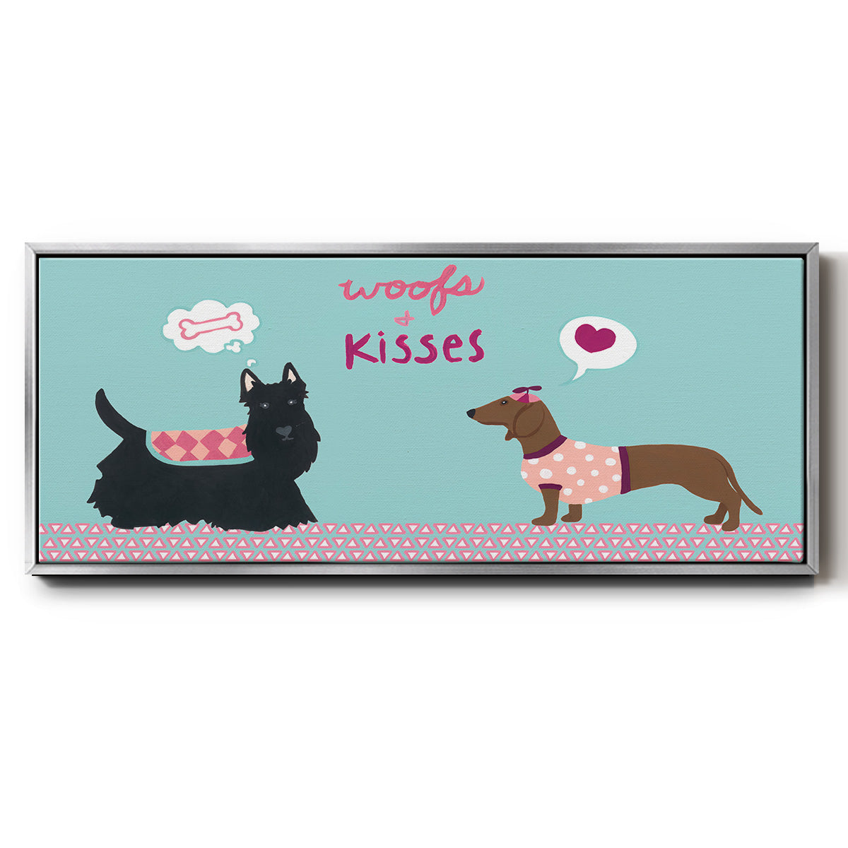 Valendogs Collection C - Floater Framed Canvas Print