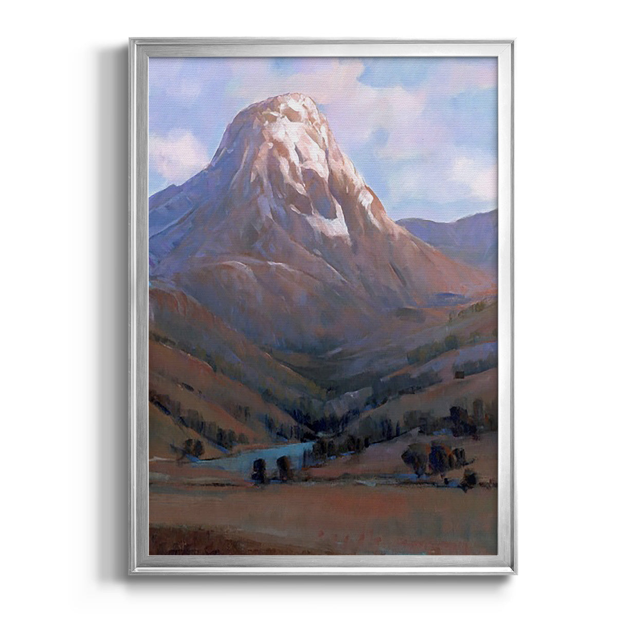 Epic I - Modern Framed Canvas Print