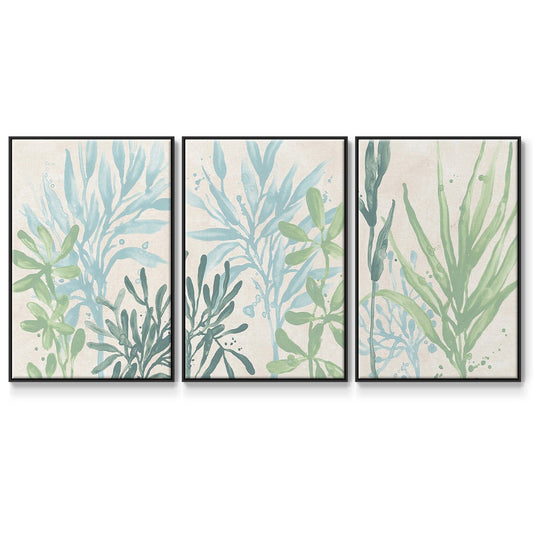 Swaying Seagrass I - Floater Framed Canvas Set