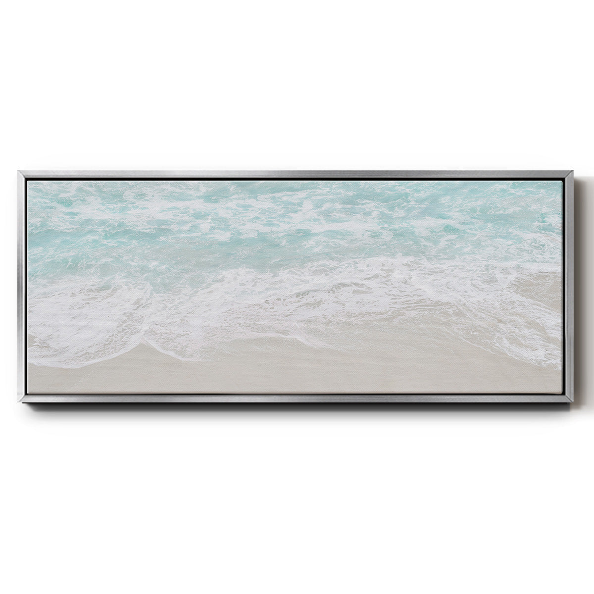 Coastline Tide - Floater Framed Canvas Print