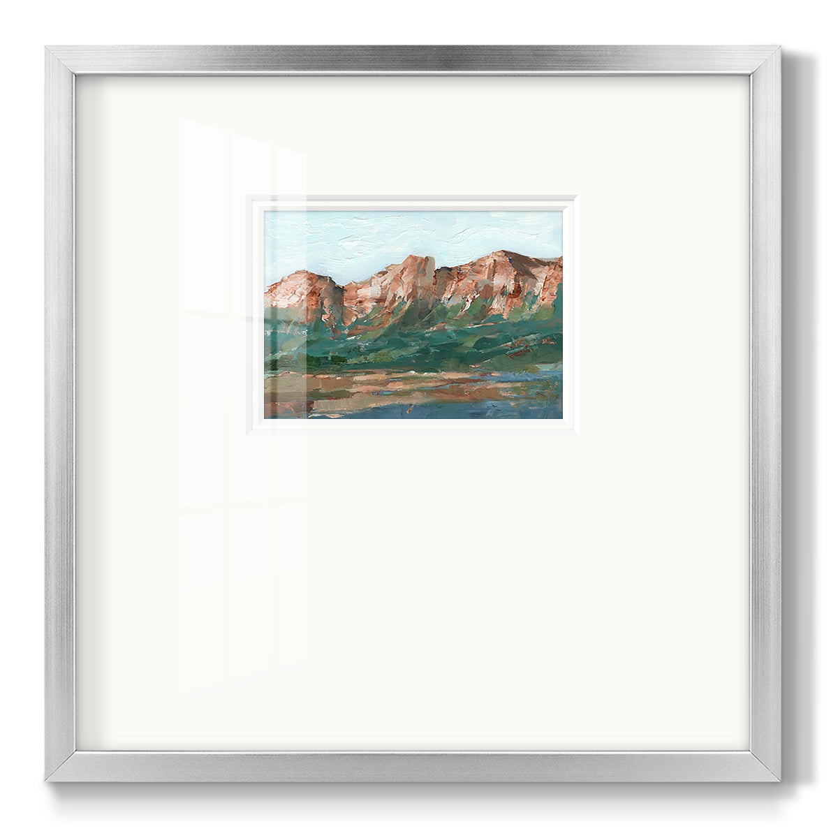 Heading West I Premium Framed Print Double Matboard