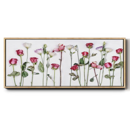Rouge Moderne Panel - Floater Framed Canvas Print