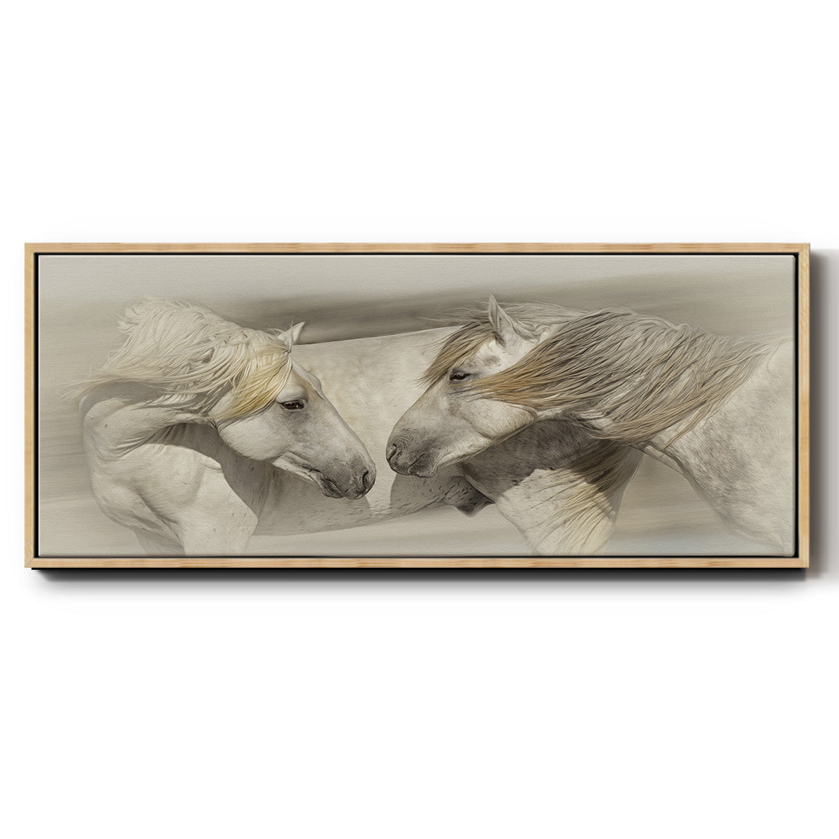 Old Acquaintances - Floater Framed Canvas Print