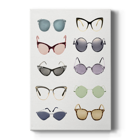 Vintage Glasses I Premium Gallery Wrapped Canvas - Ready to Hang