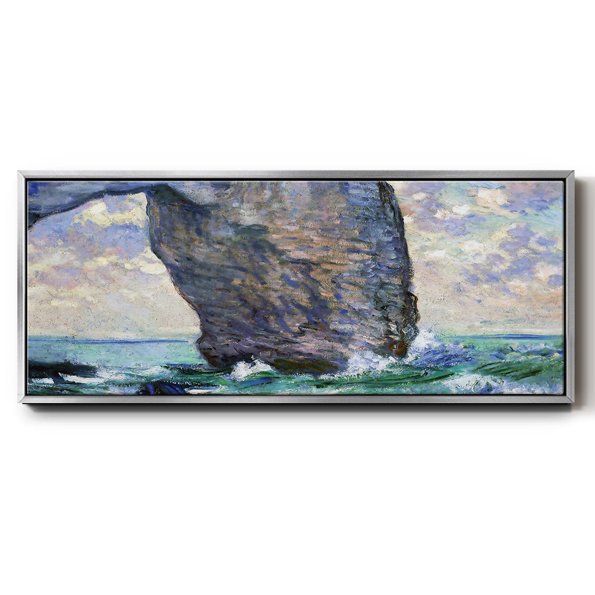 The Manneport, Seen from Below, 1883 - Floater Framed Canvas Print