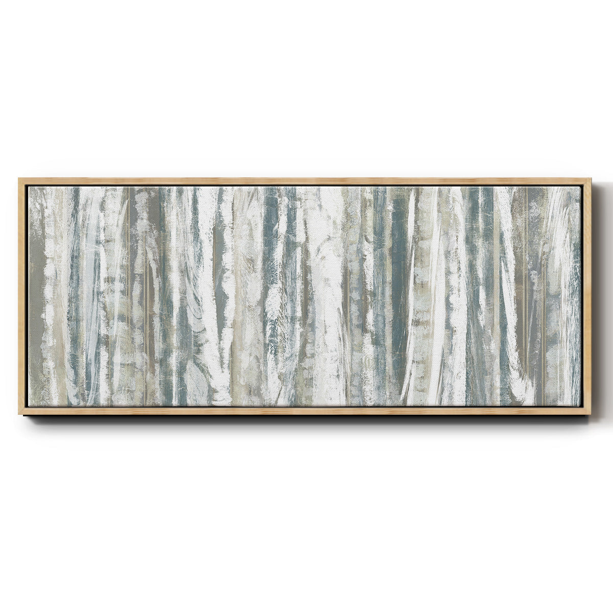 Treeline Strata I - Floater Framed Canvas Print